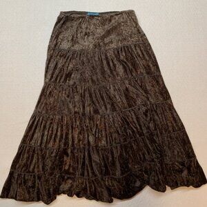 Bohemian Style Vintage Velvet Long Dress